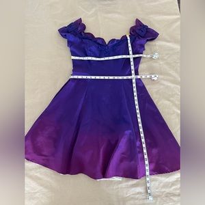 Beautiful Vintage 80s 90s Purple Prom Party Dress, Size 10-12